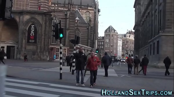Dutch prossie spunked on